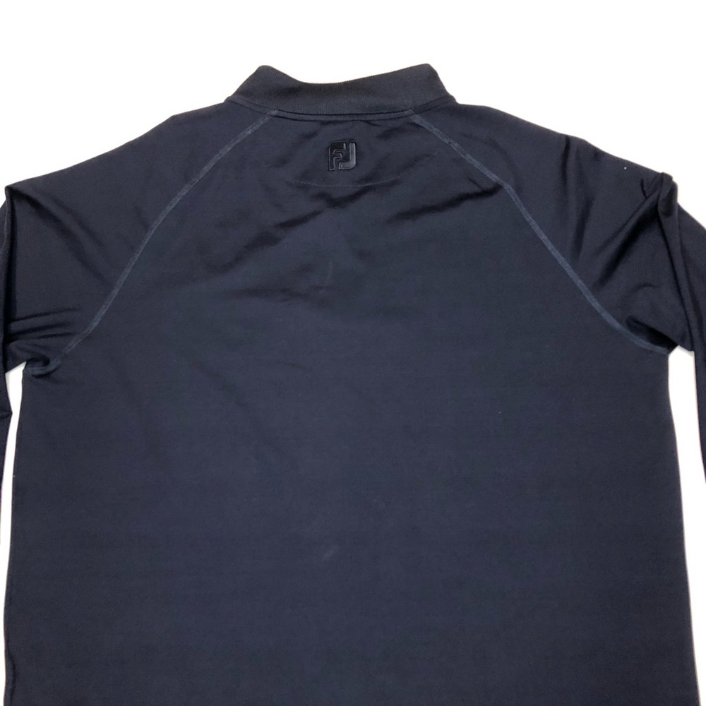 Footjoy Quarter Zip Golf Long Sleeve Navy Blue Pullover Size Large - Picture 7 of 7